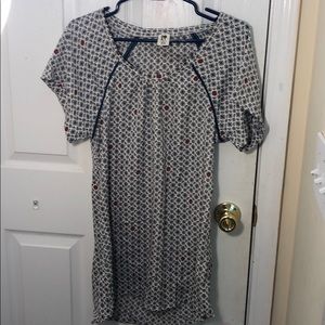 A white and blue dress from Roxy